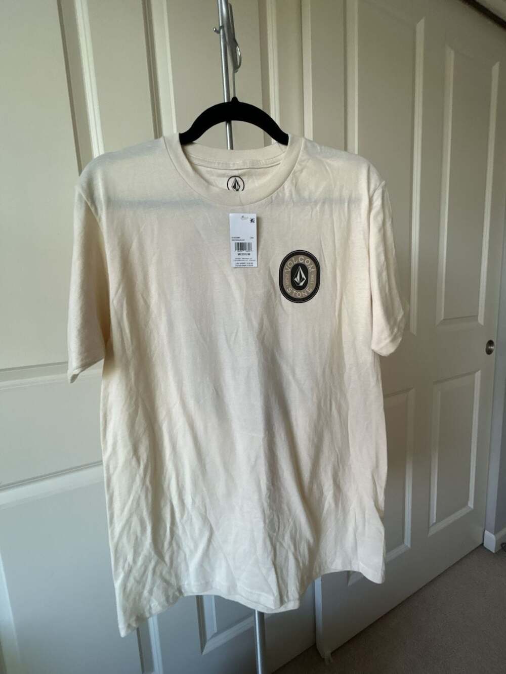 Volcom Uncommon SST Graphic T-Shirt Cream Size Medium